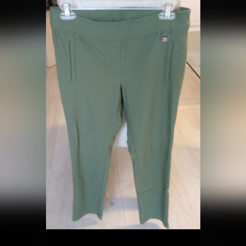 Rafaella Olive Textured Pants